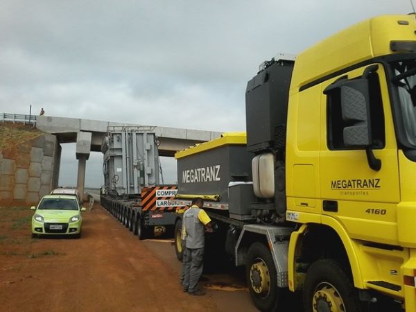Transformador segue viagem em Mato Grosso; Hidrelétrica em Porto Velho é destino