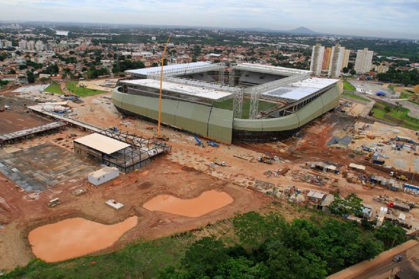 Sob suspeita de danos na estrutura, Arena Pantanal esteve no centro da atenções no início da semana