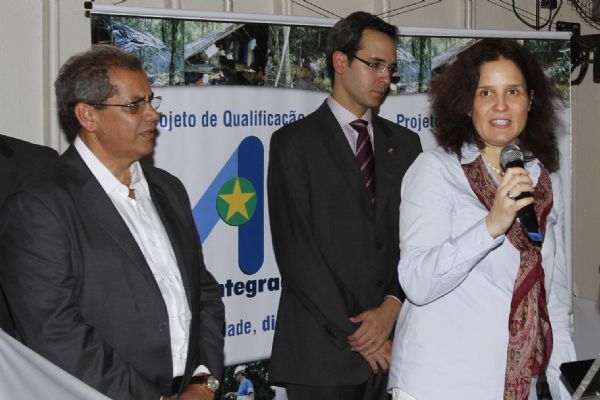 A alem Beate Andrees, representante da OIT pretende expandir projeto desenvolvido na Arena Pantanal ao mundo