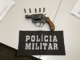 Polícia prende motorista do PR com revólver calibre 38