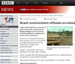 BBC destaca envolvimento de agentes do governo