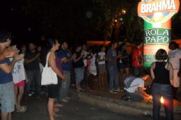 Estudantes da UFMT realizaram um protesto