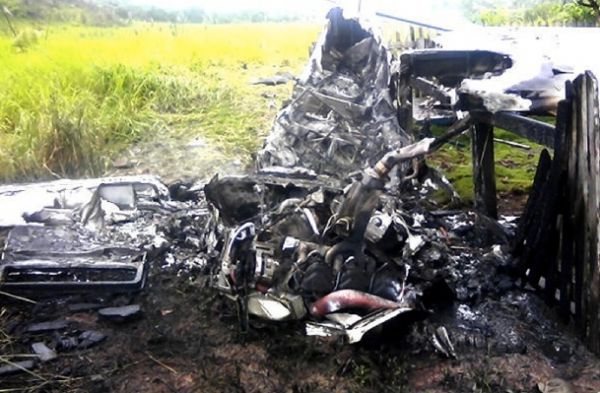 Avião que caiu nesta segunda-feira na região Noroeste de Mato Grosso