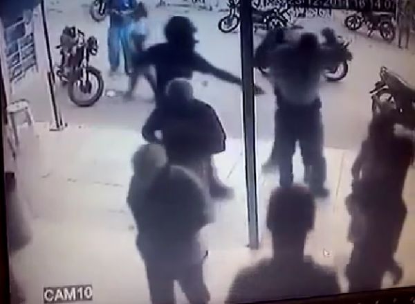 Criminosos roubam arma de policial militar em lotérica de Cuiabá;  veja o vídeo 
