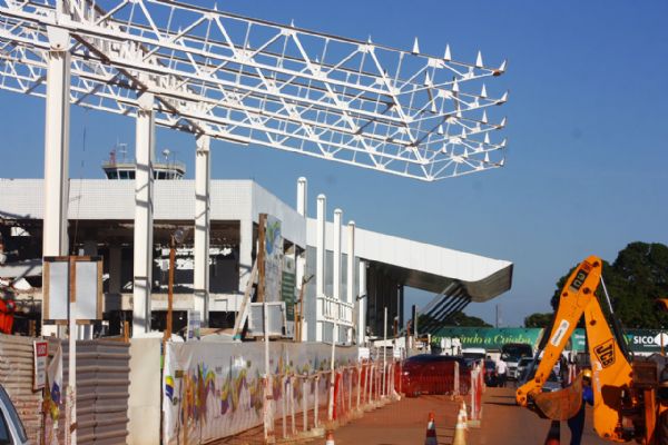 Com avano das obras de reforma, muda o panorama no aeroporto Marechal Rondon