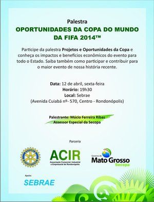 Copa do Mundo leva oportunidades de negcios para Rondonpolis