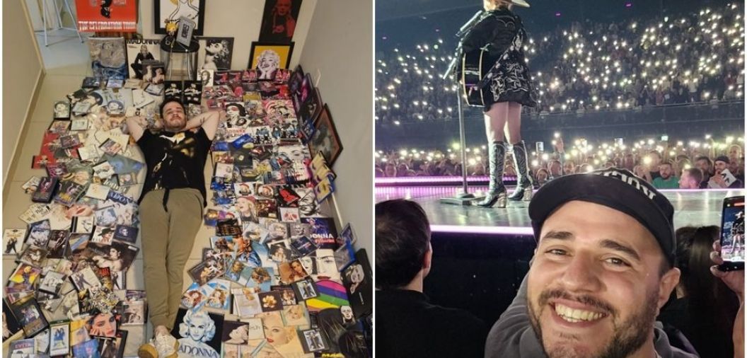 Coleo com itens raros e paixo por Madonna: mato-grossense ganha convite do Ita para ver show de perto