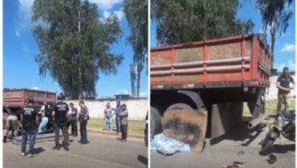 Motociclista de 44 anos bate em traseira de carreta estacionada e morre em Cuiab