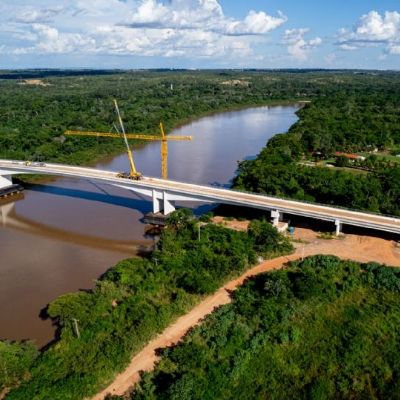 Maior ponte sobre o Rio Cuiab ter 390 metros e est prestes a ser entregue