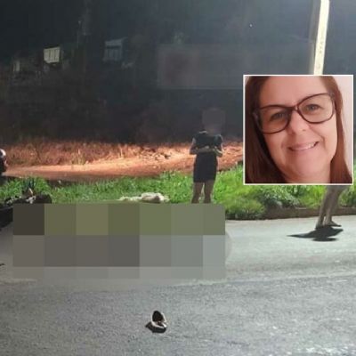 Mulher de 43 anos morre em coliso entre motos; envolvido fugiu do local
