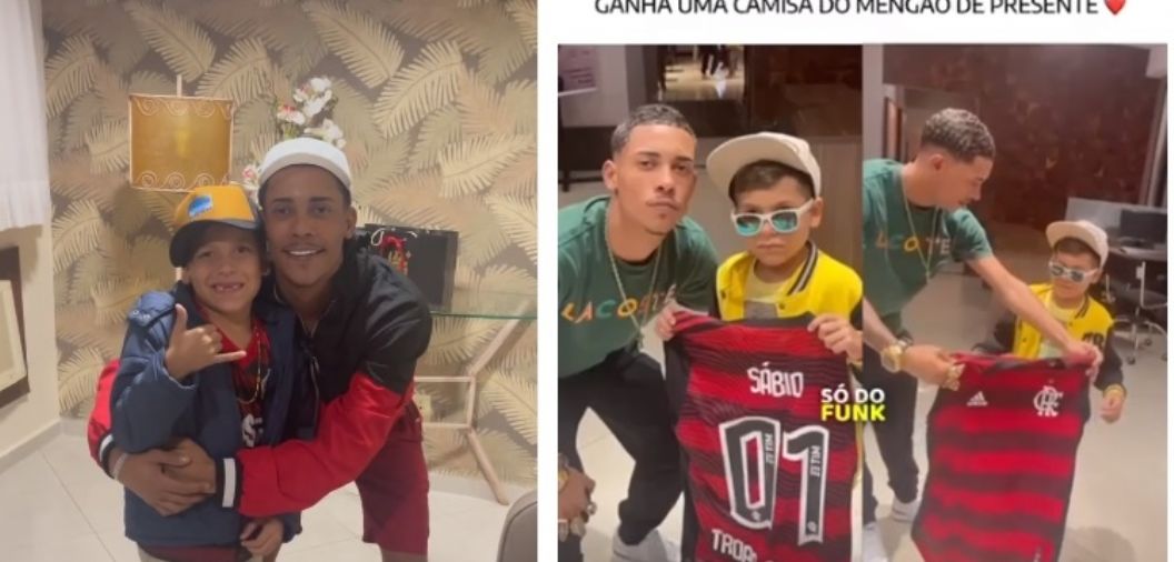 Fã de 7 anos realiza sonho de conhecer Poze do Rodo em Cuiabá, ganha camisa e consegue contato com agência