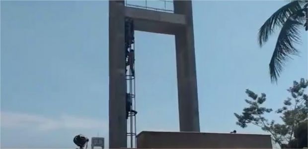 Jovem tenta se jogar de torre nas obras do COT da UFMT;  veja vdeo 