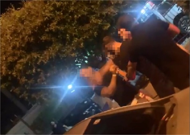Vdeo mostra briga aps disparo feito por ex-mister no estacionamento da Nuun