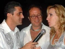 O novo secretrio de Sade de Cuiab Maurlio Ribeiro e a esposa Ins em entrevista a um programa local