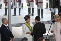 Governador e primeira-dama de MT participam da posse da primeira presidente mulher do Brasil