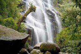 Cachoeira Vu de Noiva, uma das principais atraes tursticas da rea em disputa do parque, que pode perder 1.300 hectares