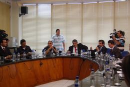 Gaeco, Polcia Militar e Secretaria de Segurana Pblica concedem coletiva para esclarecer operao Stimo Mandamento
