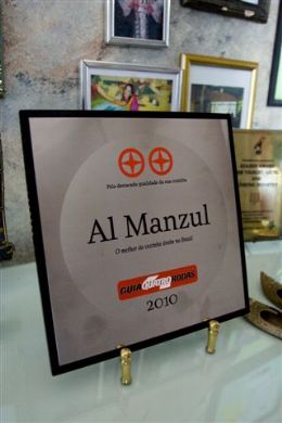 Em Cuiab: Al Manzul renova prmio de melhor restaurante rabe do pas