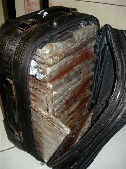 PF encontra 18 quilos de maconha dentro de uma mala em rodoviria