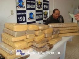 Homem  preso transportando 35 quilos de maconha em Mato Grosso