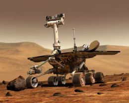 Mesmo atolado em Marte, rob Spirit faz nova descoberta