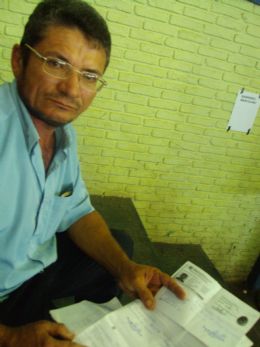 Waldeci Santos Pereira, pescador que tenta desde 2008 renovar sua carteira