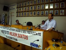 Wilson Santos critica governo j com discurso de candidato
