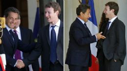 Mark Zuckerberg se rene com Sarkozy durante conferncia em Paris