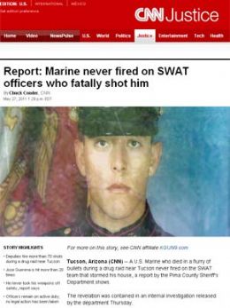 Ex-fuzileiro naval  morto por engano na frente da famlia nos EUA