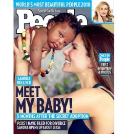 Sandra Bullock adota beb em segredo em meio a escndalo de traio
