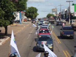 Carreata  em Barra do Garas uniu os partidos da base aliada de Lula