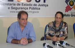 Mdico legista Jorge Caramuru e diretora metropolitana da PC, Vera Rotilde,