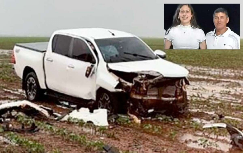 Adolescente de 15 anos  suspeito de dirigir Hilux envolvida em acidente que matou pai e filha
