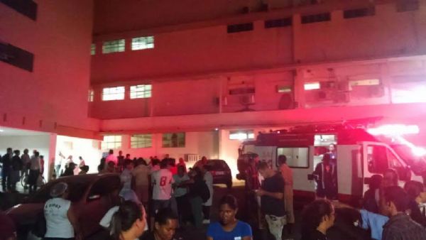 Incndio atinge ala peditrica do Hospital Santa Helena em Cuiab;  veja fotos 