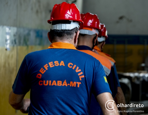 Cuiab tem 1,3 mil reas de risco para alagamentos e inundaes; Defesa Civil monitora