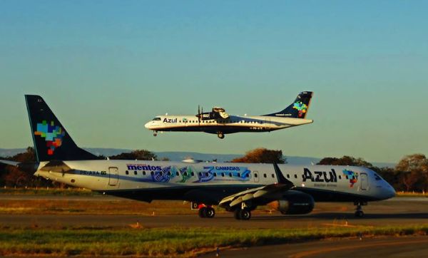 Em meio a crise, Azul cancela voos saindo de Cuiab para Maring e Foz do Iguau