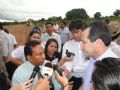 Slval concedendo entrevista a imprensa do Araguaia