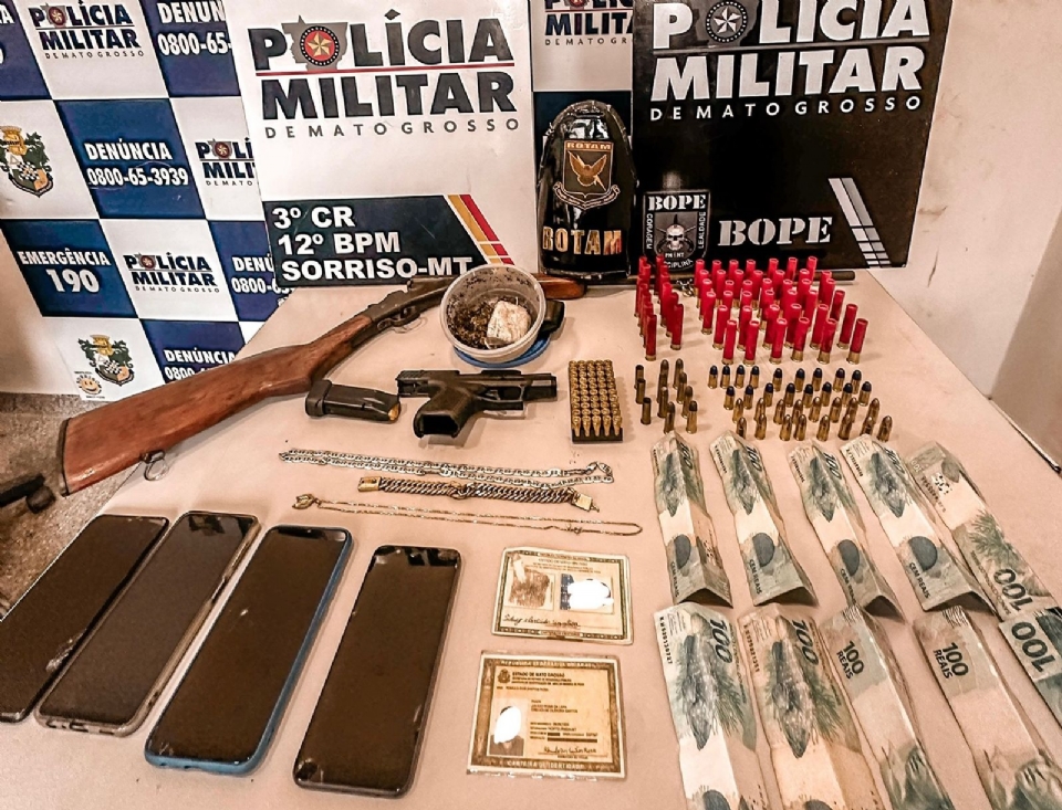 Polcia Militar intercepta venda ilegal de armas e prende dupla