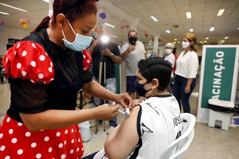 Prefeitura de Cuiab libera vacinao para crianas de 10, 9 e 8 anos sem comorbidades