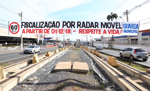 Radares nas avenidas de Vrzea Grande passam a multar a partir de dezembro