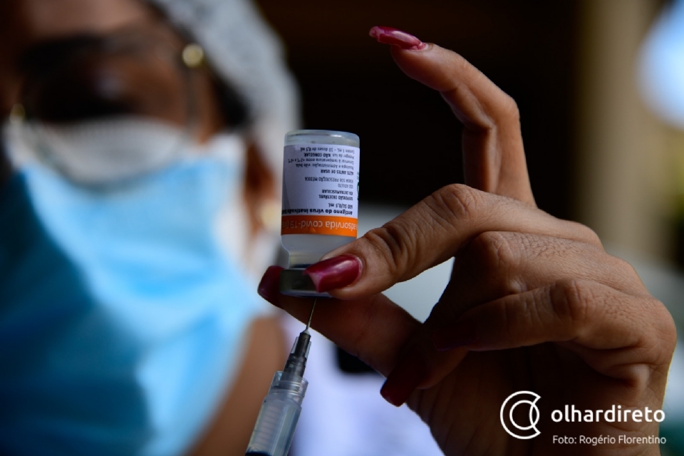Quase 27 mil pessoas ainda no se cadastraram para tomar primeira dose da vacina contra Covid-19 em Cuiab