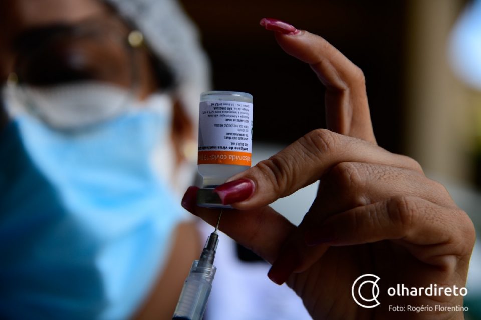 Vacinmetro: MT atinge pela primeira vez 10% de populao imunizada contra a Covid-19