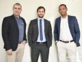 Alessandro Nogueira ( esquerda), Bernardo Riegel Coelho (ao meio) e Everton Ribeiro, diretor administrativo e financeiro da Economy Brasil