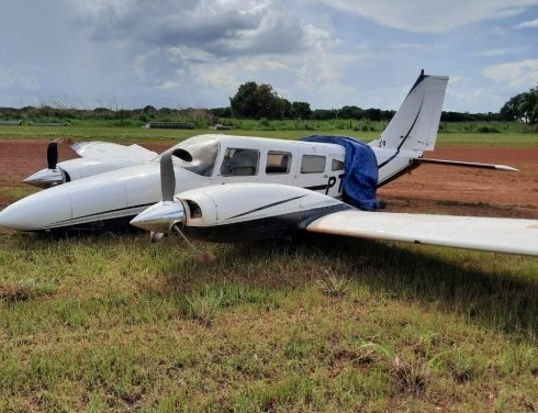Aeronave bate 'de barriga' e gira em pista durante pouso em Mato Grosso