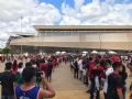 Setor Oeste tambm registra longa fila de torcedores, em sua maioria do Flamengo
