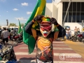 Bolsonaristas aguardam a chegada do presidente Jair Bolsonaro no Aeroporto Marechal Rondon para dar incio a motociata