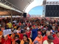 Populao comemora chegada do presidente Lula em Rondonpolis