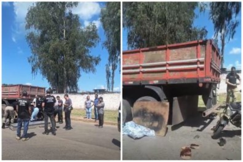 Motociclista de 44 anos bate em traseira de carreta estacionada e morre em Cuiab