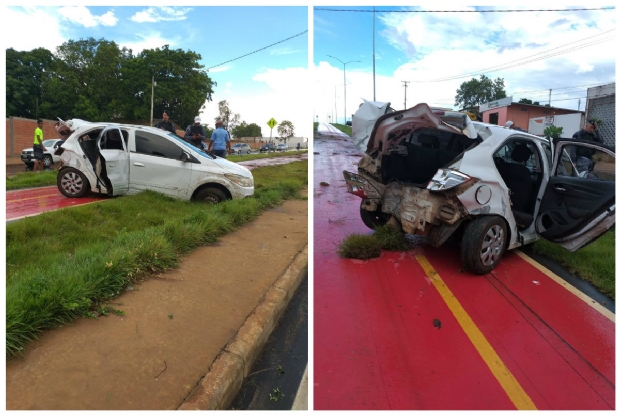 Dupla furta turistas e sofre acidente de carro durante fuga na 'Estrada da Chapada'