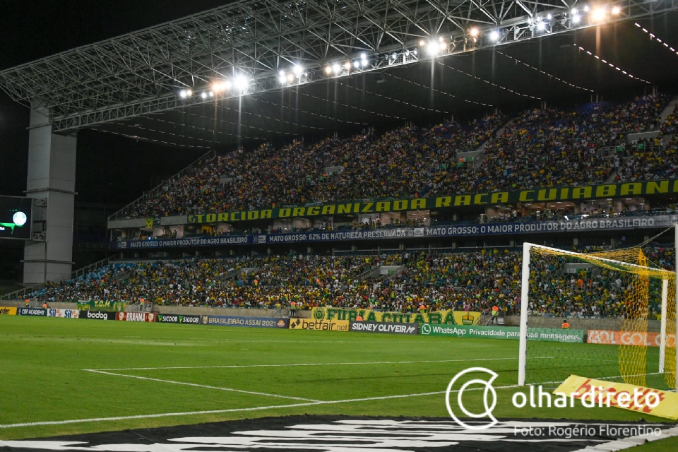 Cuiab bate recorde de pblico na Arena Pantanal em 2023 contra o Corinthians